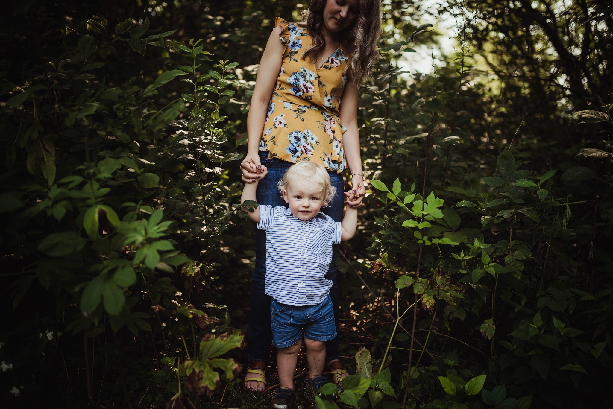 Mother Son Session in La Crosse WI at the Creek