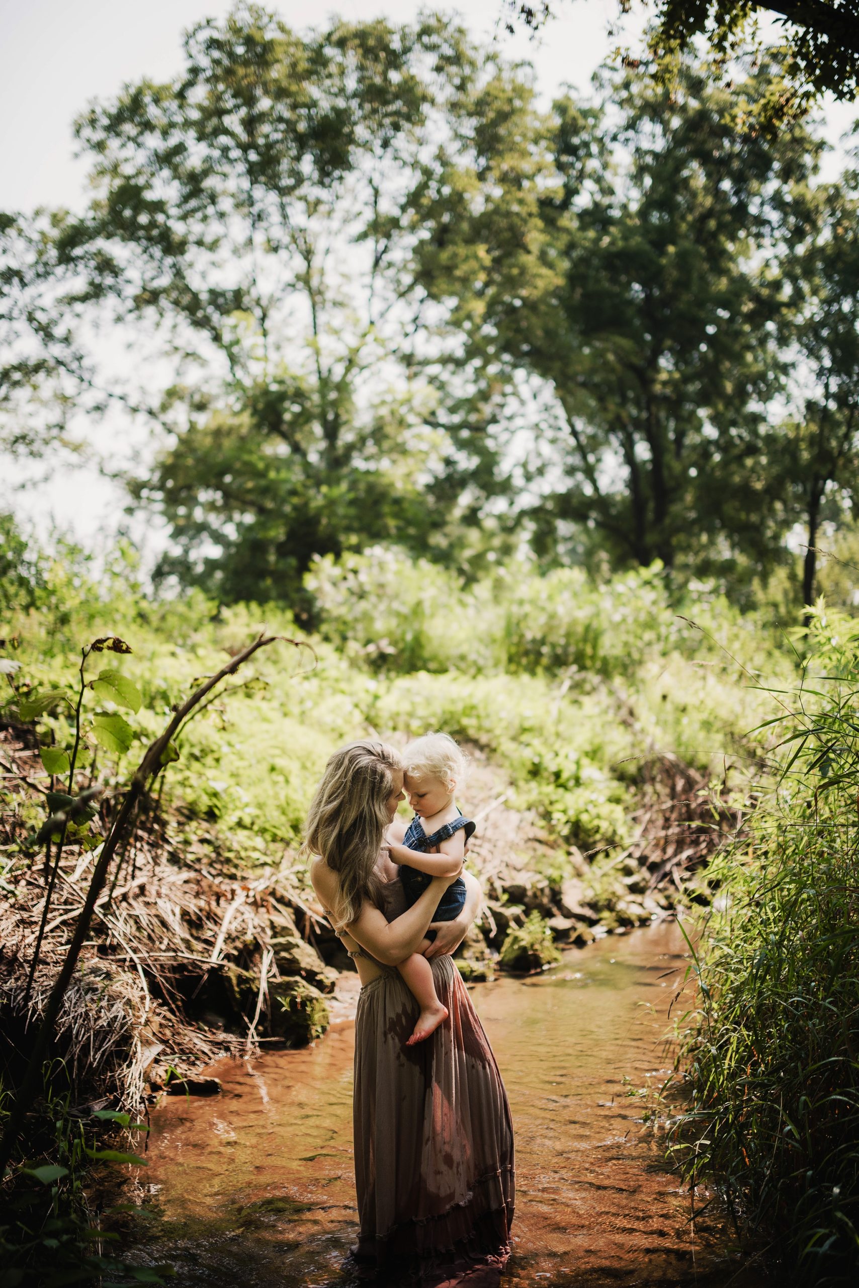 Mother Son Session in La Crosse WI at the Creek