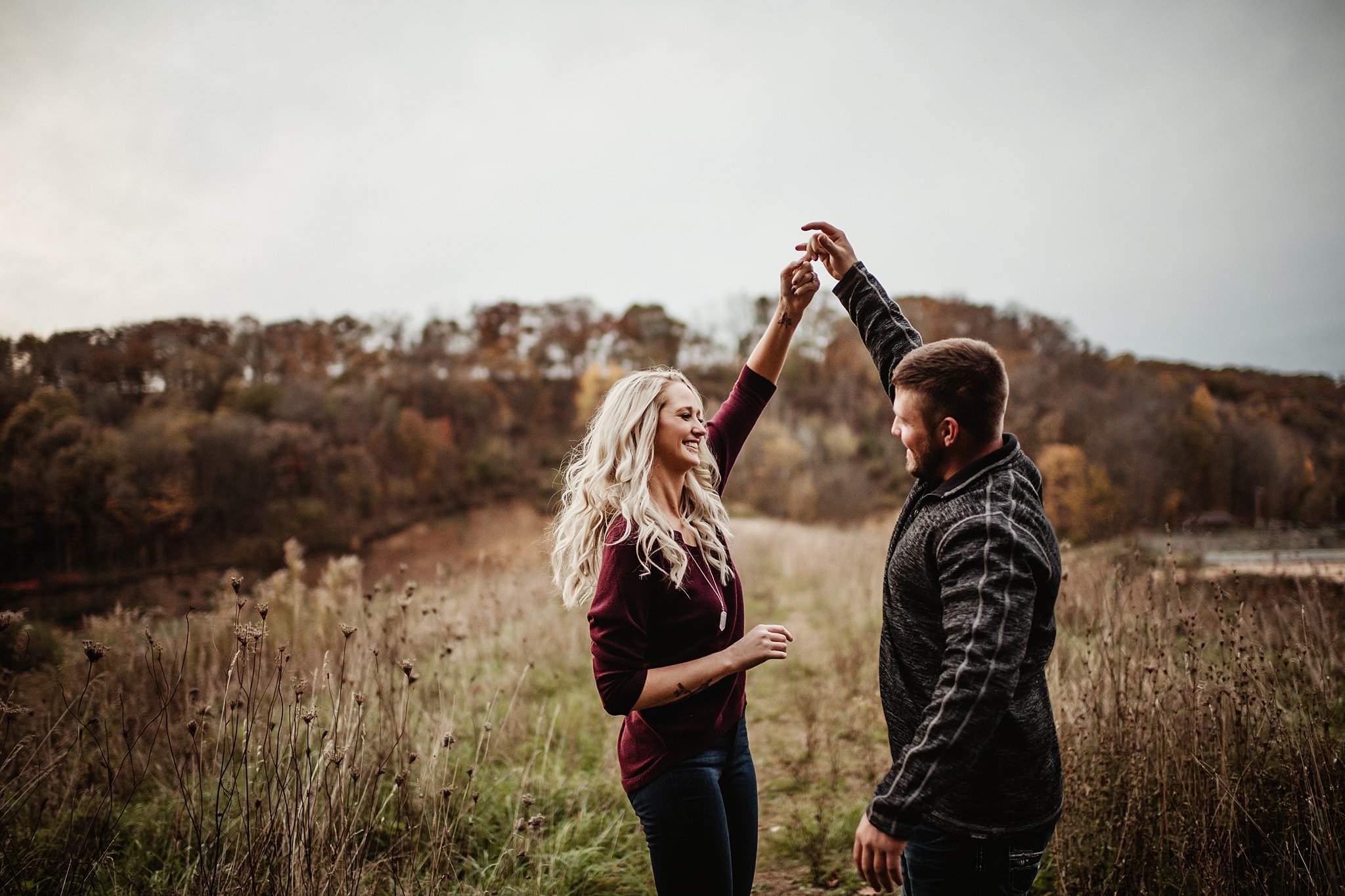 Beautiful Engagement Session at Jersey Valley in WI