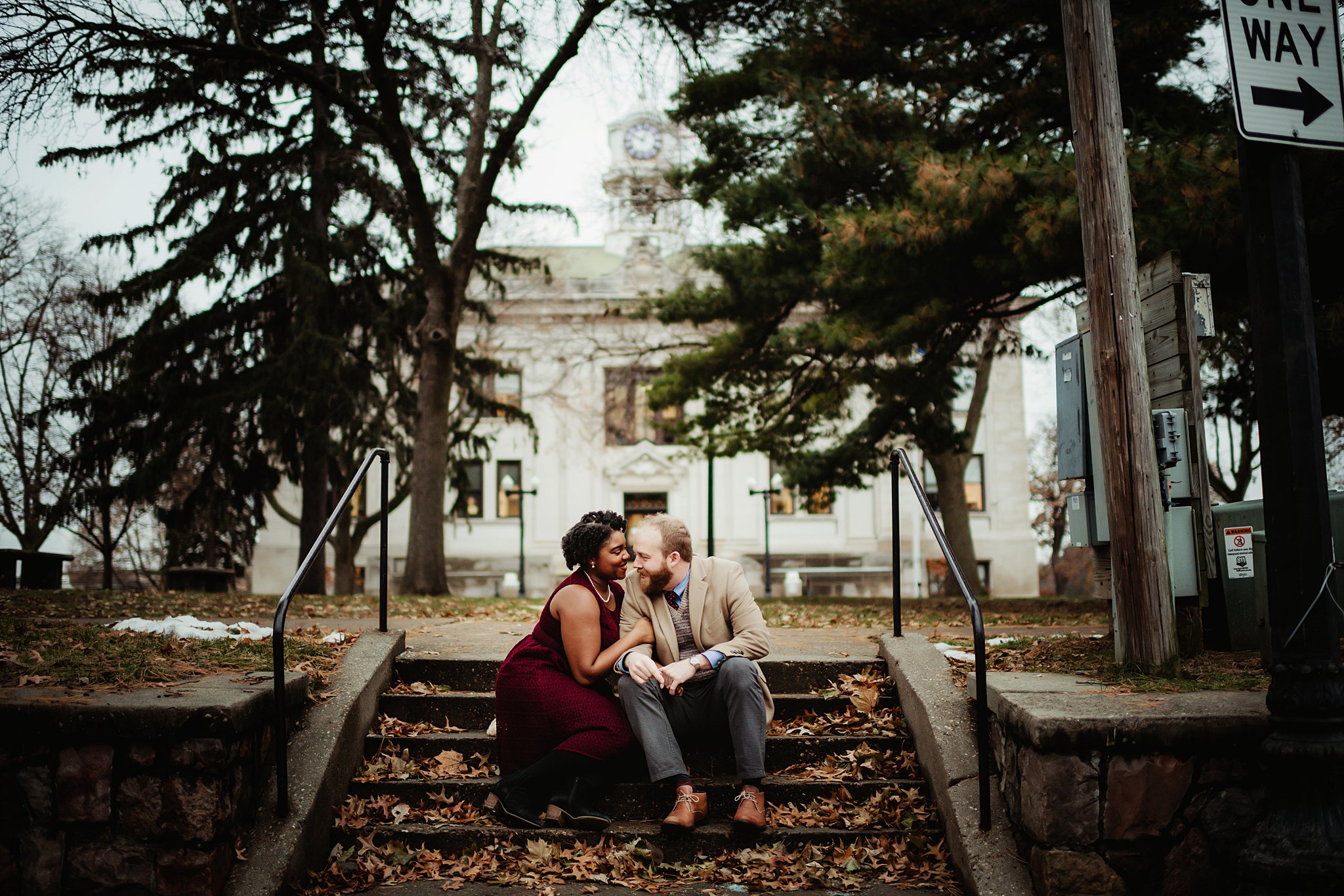 Music, Love, and Historic Charm: A Stunning Engagement Session at the Al. Ringling Theatre in Baraboo, WI
